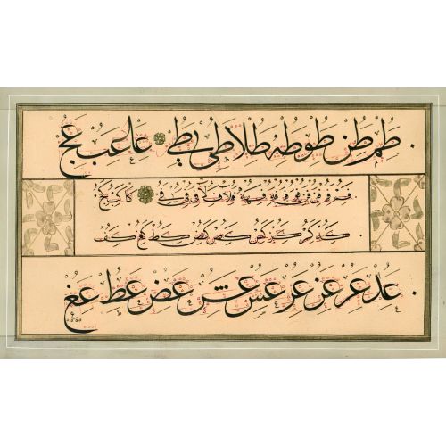 Ölçülü Meşk Murakkası, Sülüs Nesih, Mehmed Şevki Efendi 9 Hüsn-i Hat sanatının zarafetiyle kanvas
