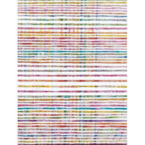 Charles Hossein Zenderoudi, Stanton Corner Hüsn-i Hat sanatının zarafetiyle kanvas, poster,reprodüksiyon veya yüksek