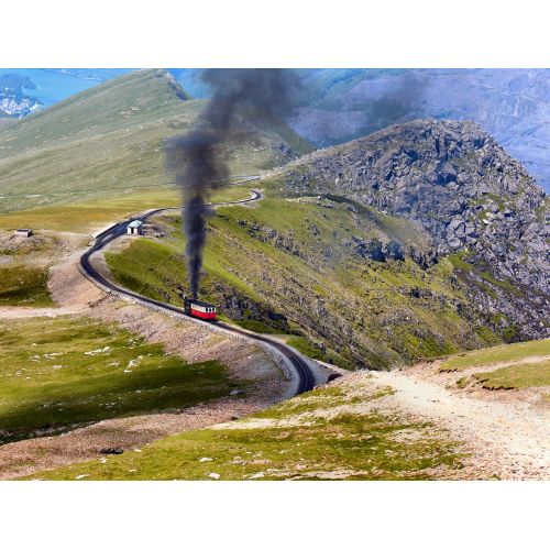 Buharlı Tren İle Clogwyn İstasyonu Posteri Buharlı Tren İle Clogwyn İstasyonu Posteri