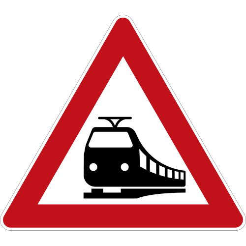 Trene Yol Ver Trafik İşareti Posteri Trene Yol Ver Trafik İşareti Posteri
