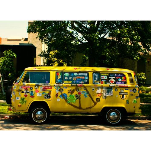 Hippi Volkswagen Otobüs Posteri Hippi Volkswagen Otobüs Posteri