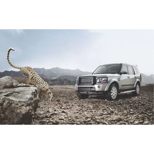 Land Rover Ve Leopar Otomobil Posteri Land Rover ve Leopar otomobil posteri, yüksek çözünürlüklü bir kanvas baskıdır ve
