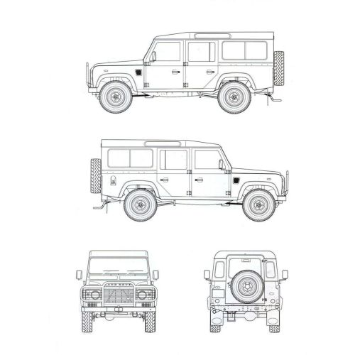 Land Rovers Çizimler Araba Posteri Land Rovers Çizimler Araba Posteri