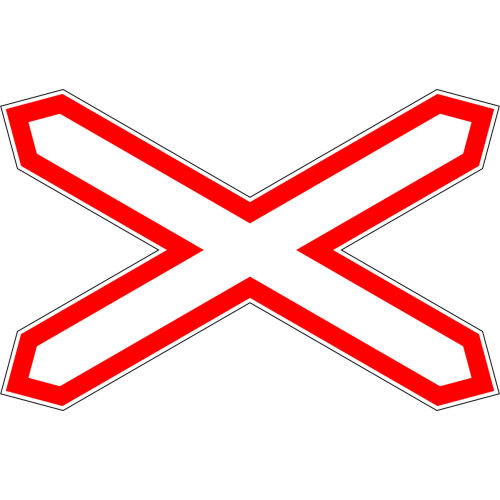Level Crossing Traffic Road Sign Poster Level Crossing Traffic Road Sign Poster