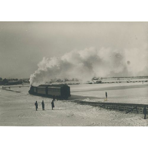 Maria Fedorovna's Steam Train Over The River Of Tornio Poster Maria Fedorovna's Steam Train Over The River Of Tornio Poster