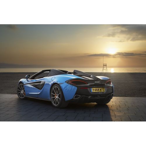 Mclaren 570s Spider Curacao Mavi Araba Posteri 2 Mclaren 570s Spider Curacao Mavi Araba Posteri 2