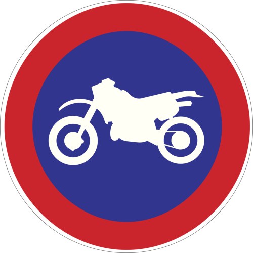 No Motorcycles Allowed Traffic Road Sign Poster The No Motorcycles Allowed Traffic Road Sign Poster features a clear and bold