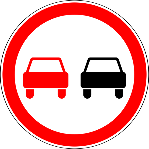 Sollamak Yasak Trafik Yol İşareti Posteri Sollamak Yasak Trafik Yol İşareti Posteri