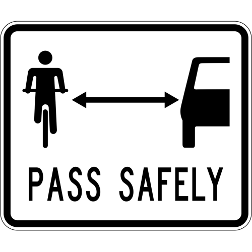 Pass Safely Traffic Road Sign Poster Pass Safely Traffic Road Sign Poster