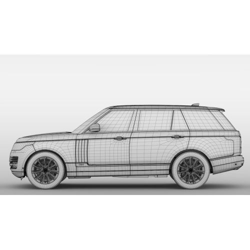 Range Rover Taslak Çizim Posteri