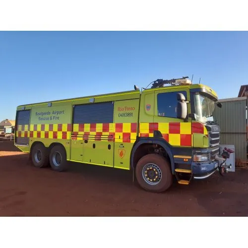 Rescue And Fire Truck Poster The Rescue And Fire Truck Poster features vibrant colors, detailed illustrations of fire trucks and