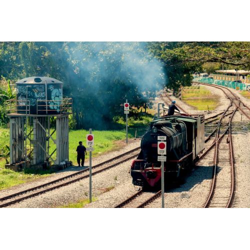 Buharlı Tren Stesen Papar İstasyonu Posteri Buharlı Tren Stesen Papar İstasyonu Posteri