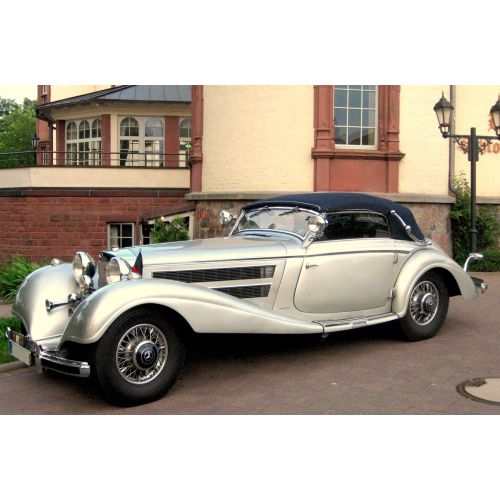 Silver Mercedes Benz Car Poster Silver Mercedes Benz Car Poster