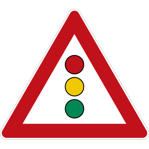 Traffic Light Road Sign Poster Traffic Light Road Sign Poster