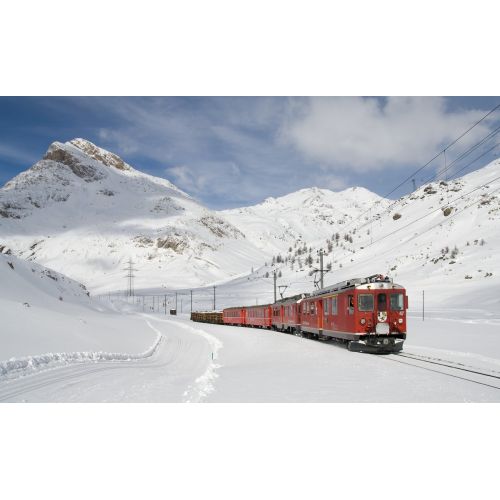 Train In Winter Poster Train In Winter Poster