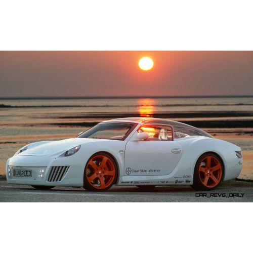 Sunset And White Sport Car Poster Sunset And White Sport Car Poster