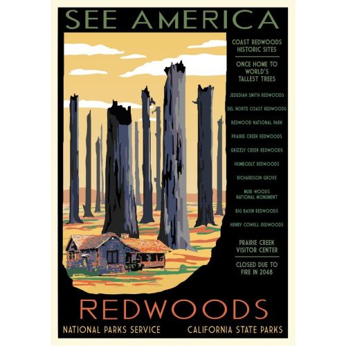 National Parks Redwoods Belgesel Posteri Bu National Parks Redwoods Belgesel Posteri, Kızılwoğanka Milli Parkında yer alan