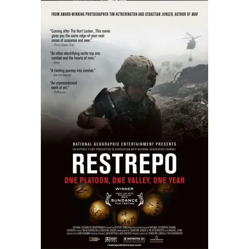 Restrepo Belgesel Posteri Restrepo Belgesel Posteri, yüksek çözünürlüklü bir kanvas baskı olarak satışta