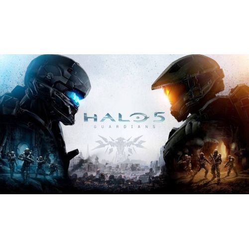 Halo 5 Guardians Game Poster The Halo 5 Guardians Game Poster features high-quality graphics showcasing iconic characters and