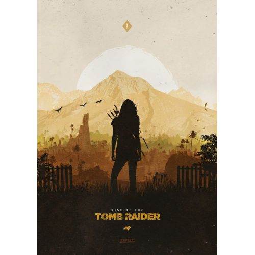 Rise Of The Tomb Raider Game Poster The Rise of the Tomb Raider Game Poster features a powerful image of Lara Croft, ready for an