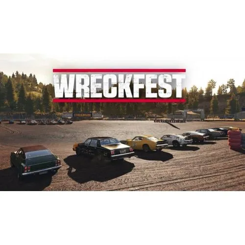 Wreckfest Game Poster The Wreckfest Game Poster features dynamic illustrations of intense vehicular combat, showcasing the games