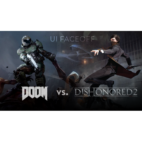 Doom Vs Dishonored 2 Oyun Posteri