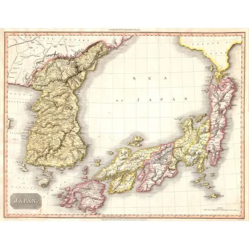 Japan, Korea Map Poster The Japan, Korea Map Poster features a detailed map of both countries, highlighting important landmarks