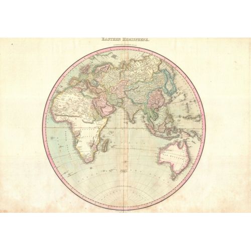 World One Hemisphere Map Poster World One Hemisphere Map Poster