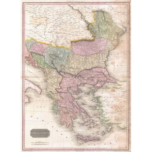 Turkey In Europe Map Poster