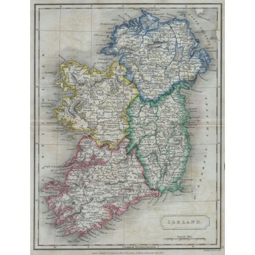 İrlanda 1822 Haritası Posteri