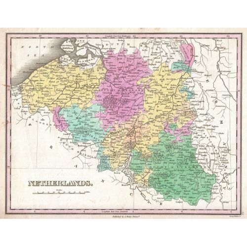 Belçika Ve Lüksemburg Haritası Posteri Belçika Ve Lüksemburg Haritası Posteri