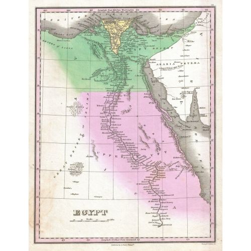 Mısır 1827 Haritası Posteri