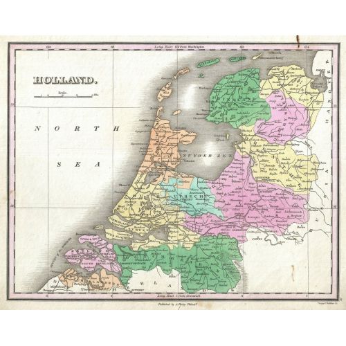 Netherlands 1827 Map Poster