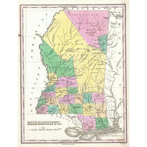 Mississippi Haritası Posteri