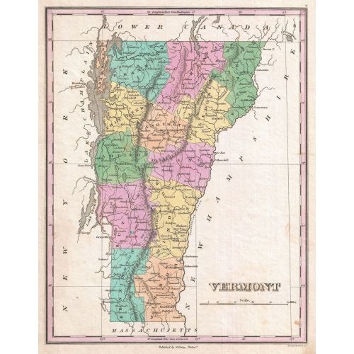 Vermont Map Poster