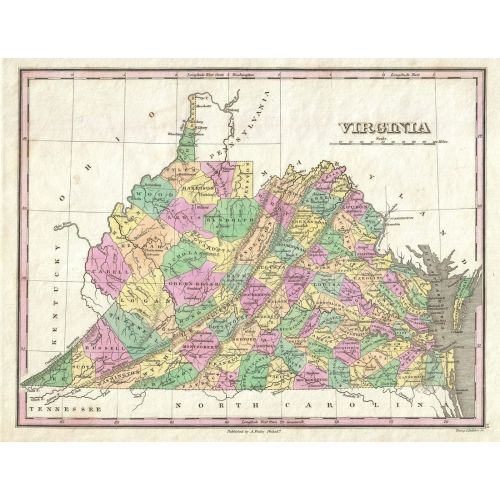 Virginia Map Poster
