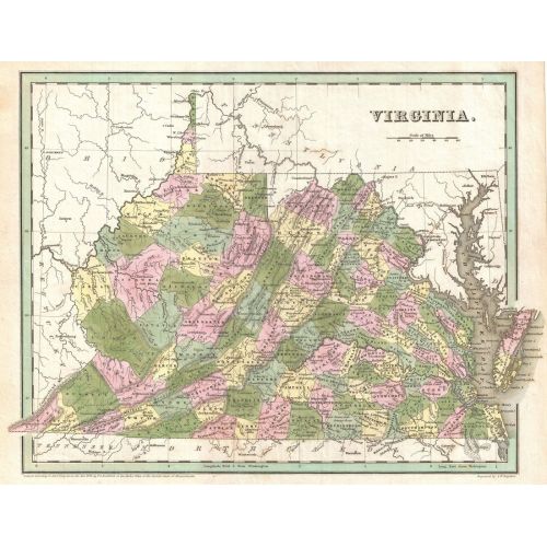 Virginia Map Poster 2