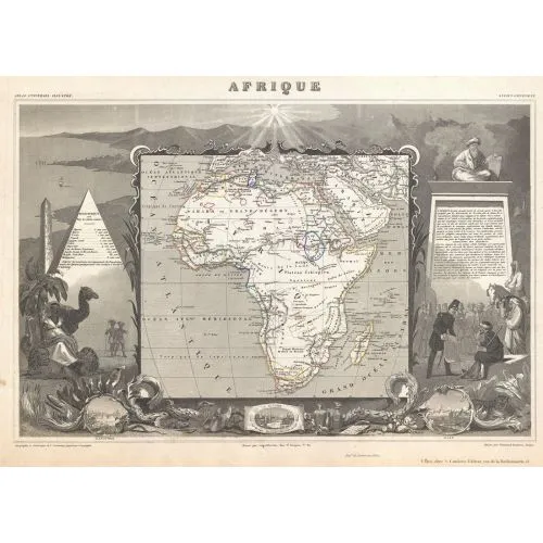 Afrika Antique Map Poster Afrika Antique Map Poster