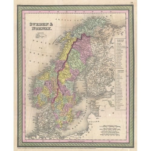 Scandinavia, Norway, Sweden, Denmark, Finland Map Poster The Scandinavia, Norway, Sweden, Denmark, Finland Map Poster features