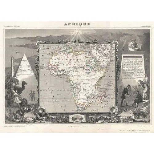 Africa 1852 Map Poster Africa 1852 Map Poster