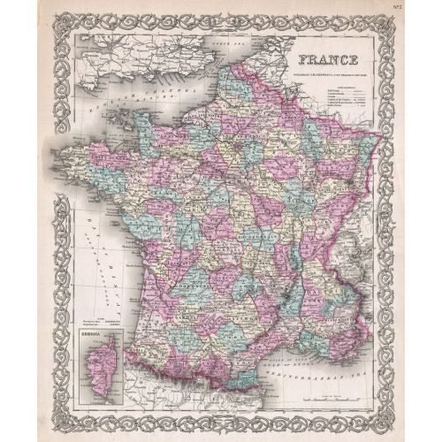 Fransa 1855 Haritası Haritası Posteri Fransa 1855 Haritası Haritası Posteri