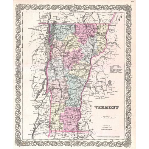 Vermont Map Poster