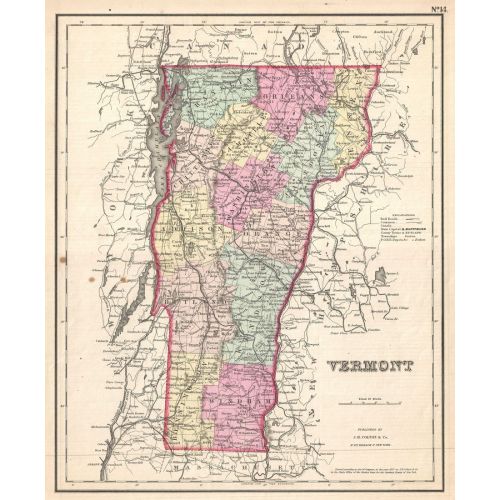 Vermont Map Poster 2