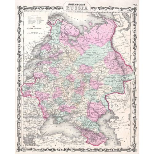 Rusya 1862 Haritası Posteri Rusya 1862 Haritası Posteri