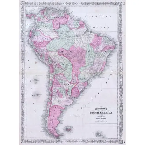 1863 Güney Amerika Haritası Posteri 1863 Güney Amerika Haritası Posteri, o döneme ait detaylı bir harita görselini