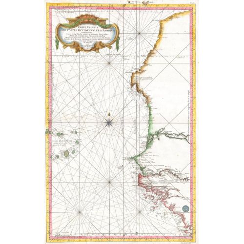 Batı Afrika Bellin Denizi Senegal Gambiya Gine Haritası Posteri Batı Afrika Bellin Denizi Senegal Gambiya Gine Haritası Posteri