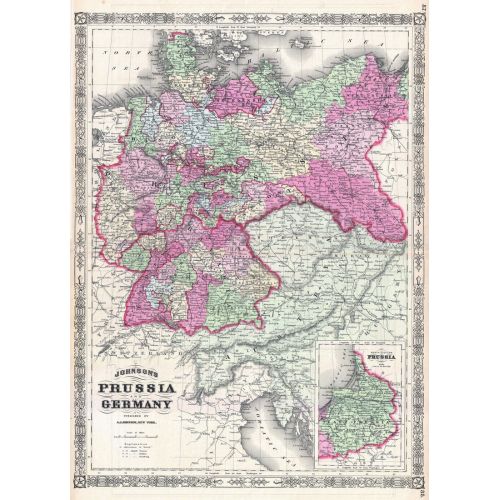 Prusya Ve Almanya Haritası Posteri Prusya Ve Almanya Haritası Posteri