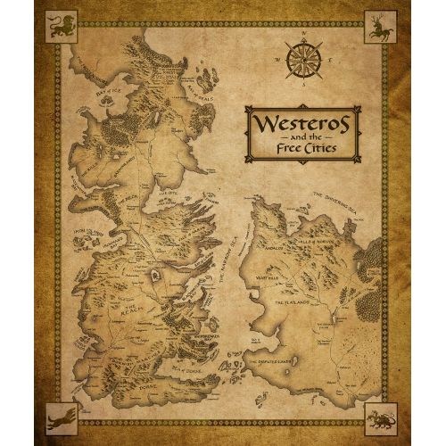 Game Of Thrones Westeros Haritası Posteri Game Of Thrones Westeros Haritası Posteri