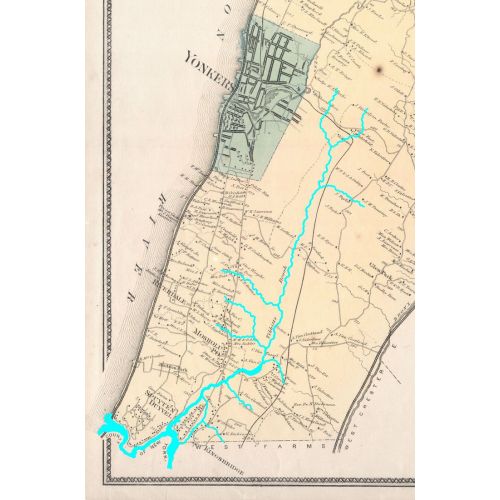 Yonkers Tibbetts Brook Poster 2 Haritası Posteri