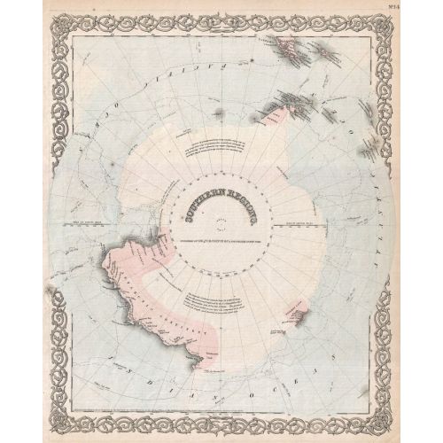 Antarktika Veya Güney Kutbu Haritası Posteri Antarktika veya Güney Kutbu Haritası Posterinde, Antarktika kıtasının
